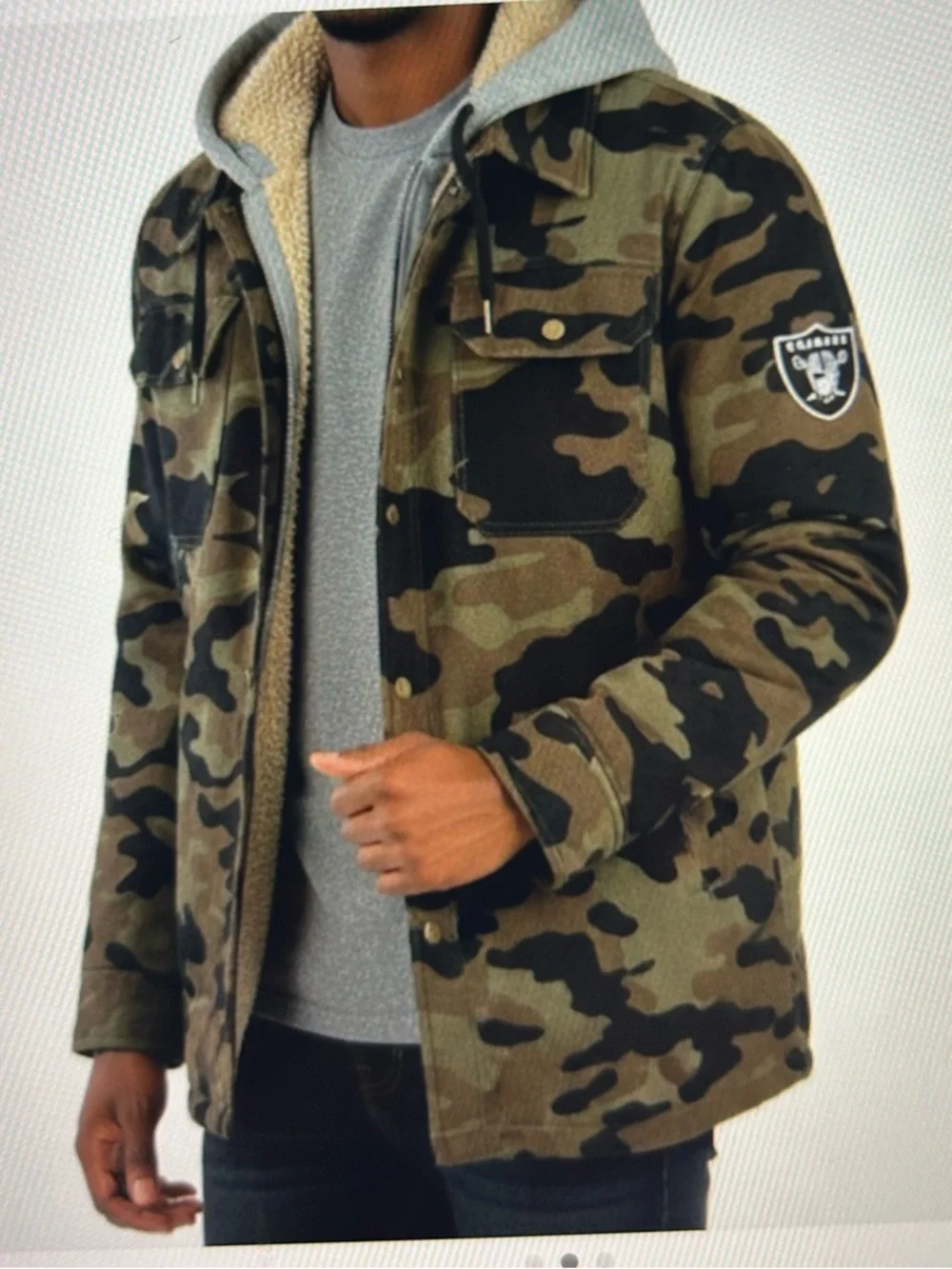 NFL x Darius Rucker Sherpa raiders jacket - Picture 1 of 2